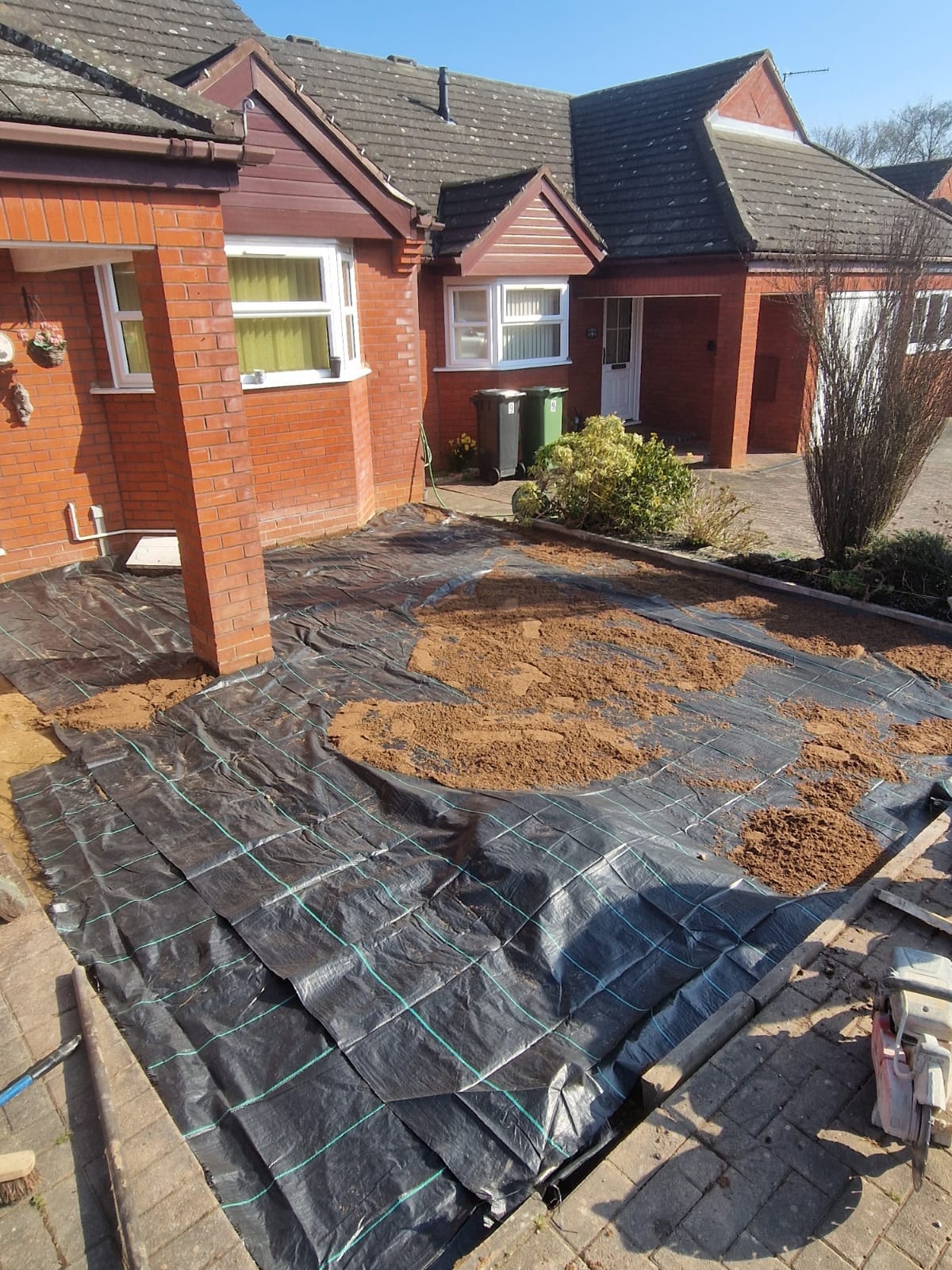 Before: Block Paving in Gloucestershire