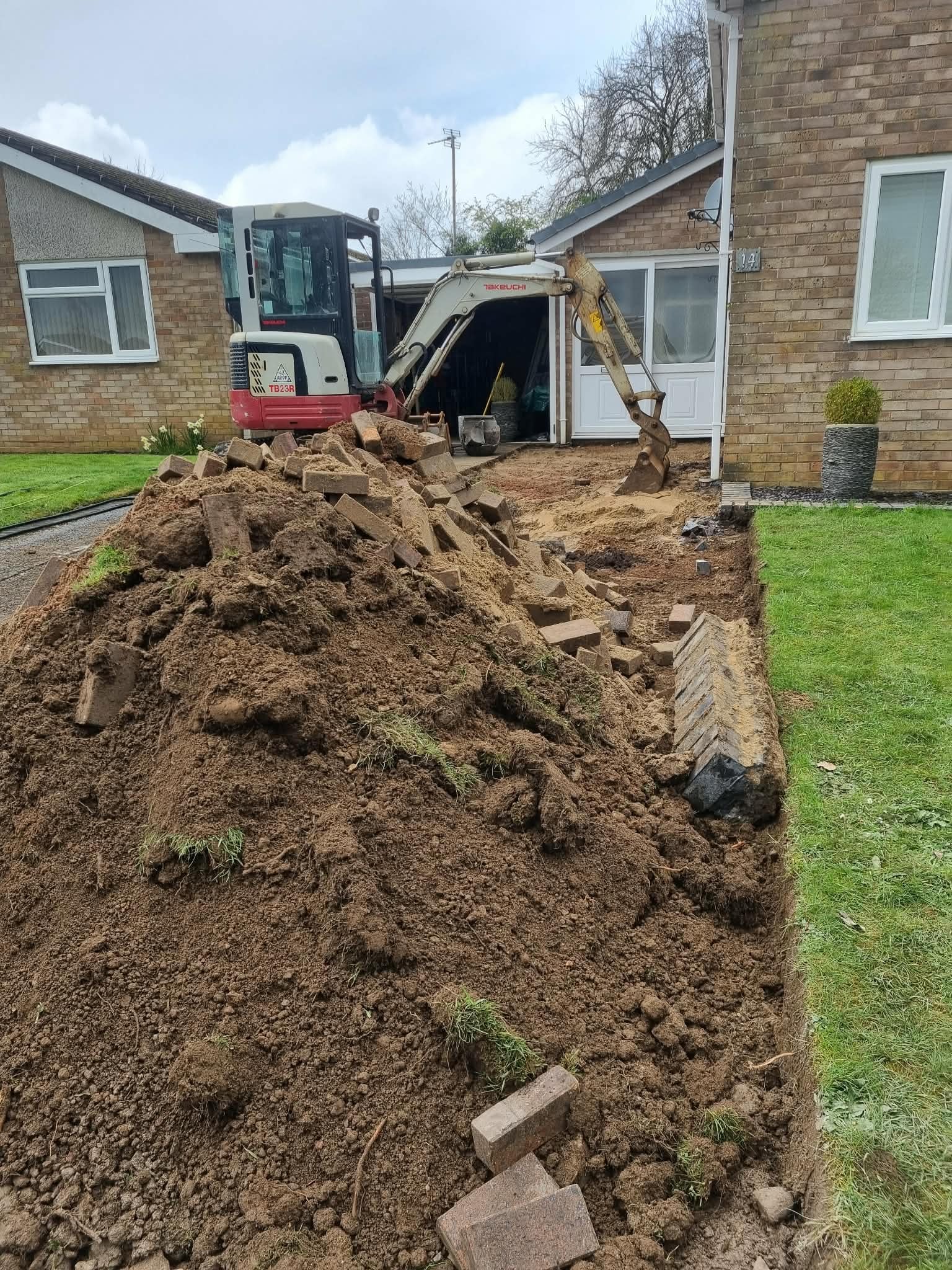Before: Driveways in Gloucestershire