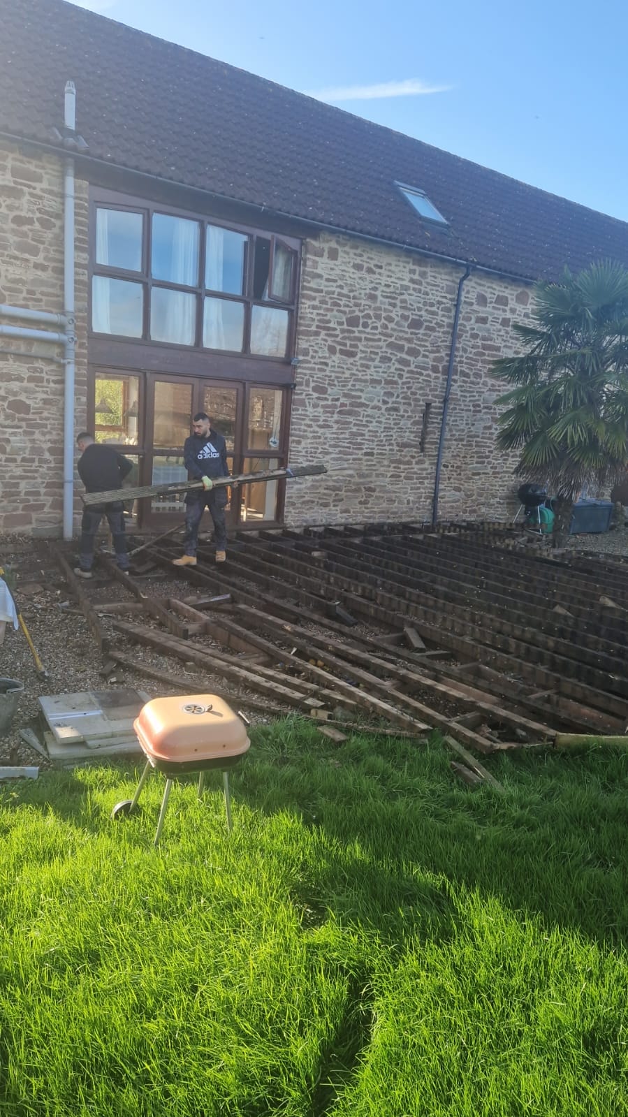 Before: Porcelain Paving in Gloucestershire